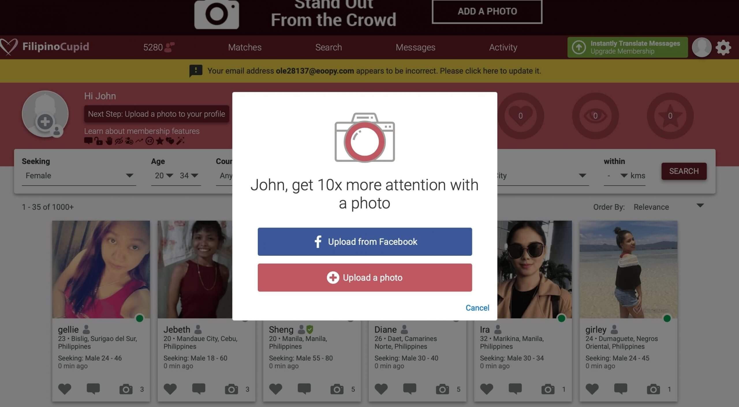 FilipinoCupid Upload