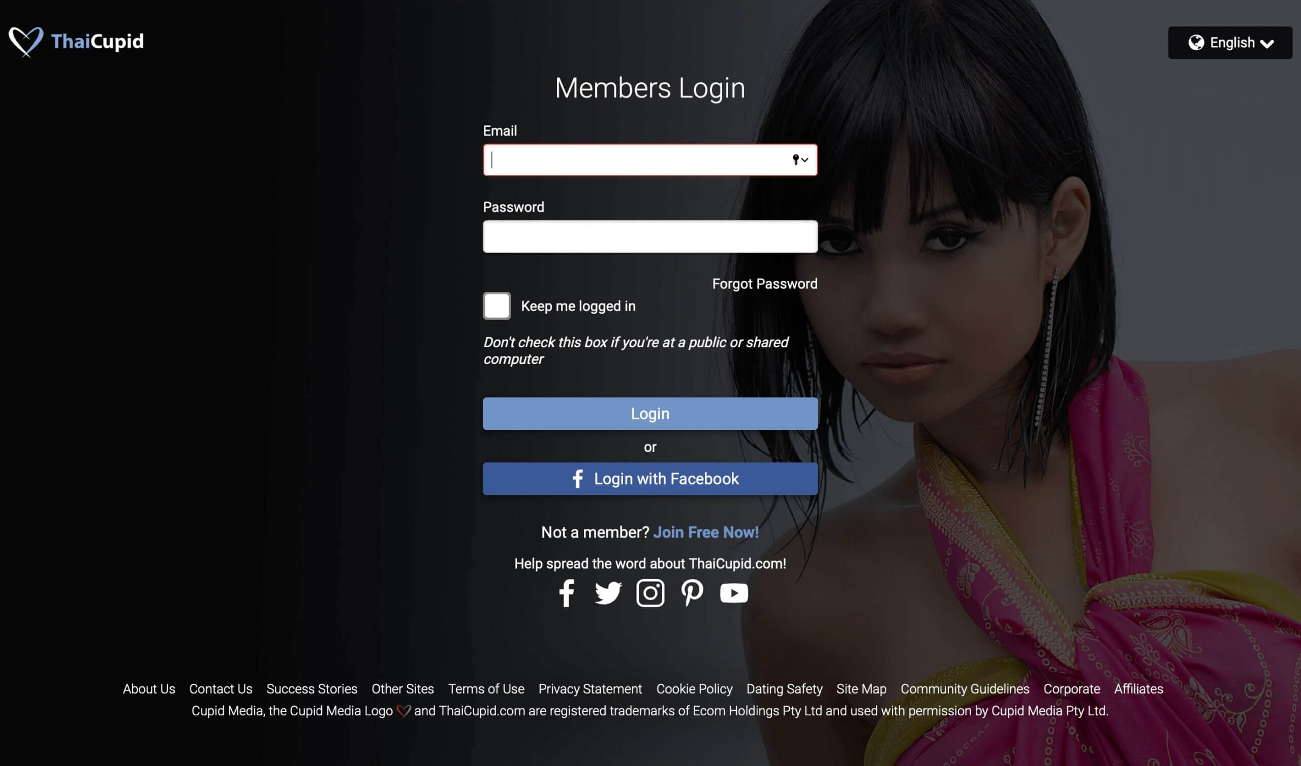 thaicupid login